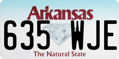 AR license plate 635WJE