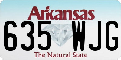 AR license plate 635WJG