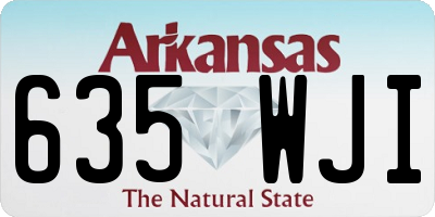 AR license plate 635WJI
