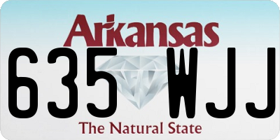AR license plate 635WJJ