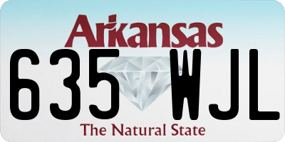 AR license plate 635WJL