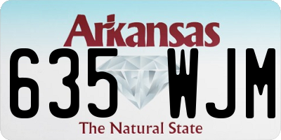 AR license plate 635WJM