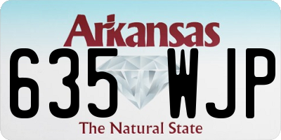 AR license plate 635WJP
