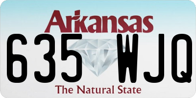 AR license plate 635WJQ