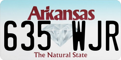 AR license plate 635WJR
