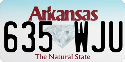 AR license plate 635WJU