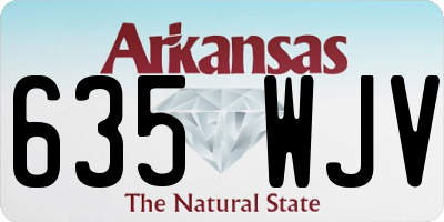 AR license plate 635WJV