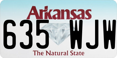 AR license plate 635WJW