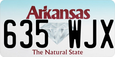 AR license plate 635WJX