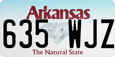 AR license plate 635WJZ
