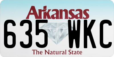 AR license plate 635WKC