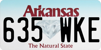 AR license plate 635WKE