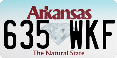 AR license plate 635WKF