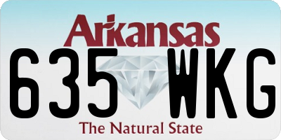 AR license plate 635WKG