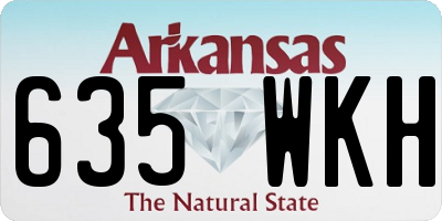AR license plate 635WKH