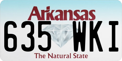 AR license plate 635WKI