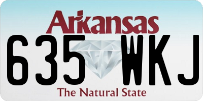 AR license plate 635WKJ