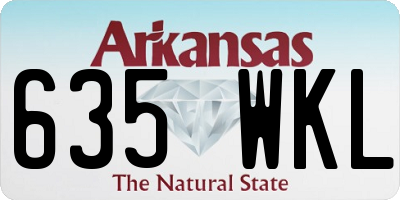 AR license plate 635WKL