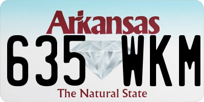 AR license plate 635WKM
