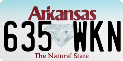 AR license plate 635WKN