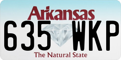 AR license plate 635WKP