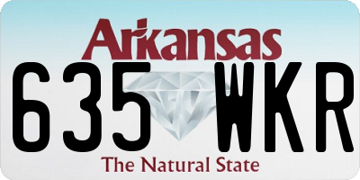 AR license plate 635WKR