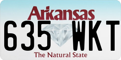 AR license plate 635WKT