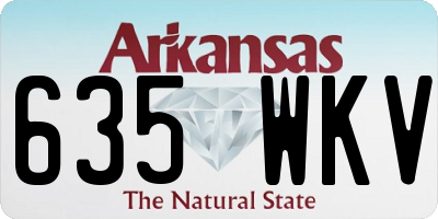 AR license plate 635WKV