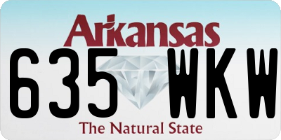 AR license plate 635WKW