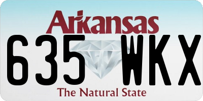 AR license plate 635WKX
