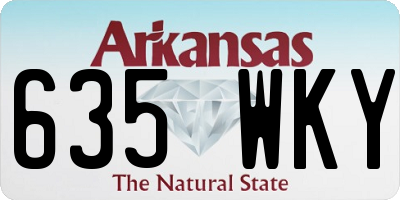 AR license plate 635WKY