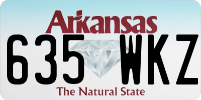 AR license plate 635WKZ
