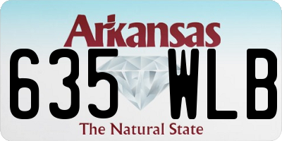 AR license plate 635WLB