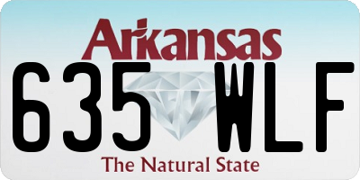AR license plate 635WLF