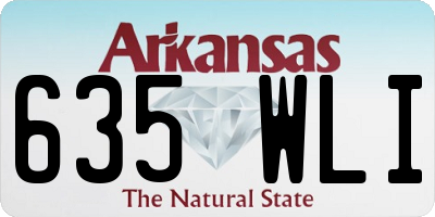 AR license plate 635WLI