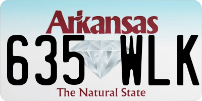 AR license plate 635WLK