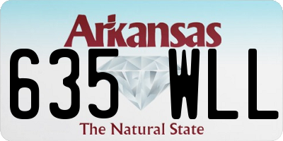 AR license plate 635WLL