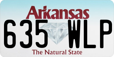 AR license plate 635WLP
