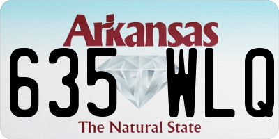 AR license plate 635WLQ