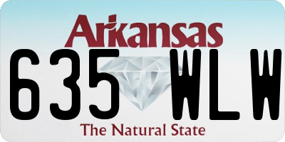 AR license plate 635WLW