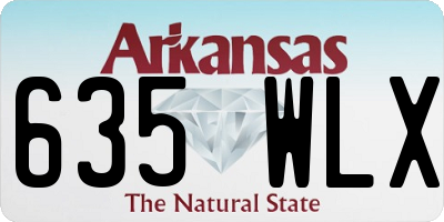 AR license plate 635WLX