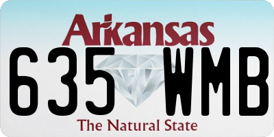 AR license plate 635WMB