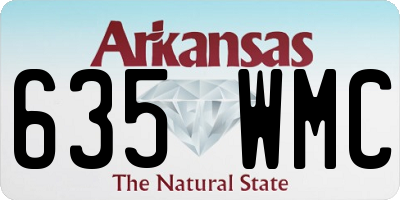 AR license plate 635WMC