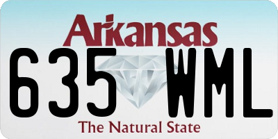 AR license plate 635WML