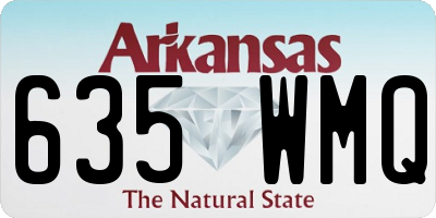AR license plate 635WMQ