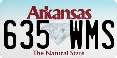 AR license plate 635WMS