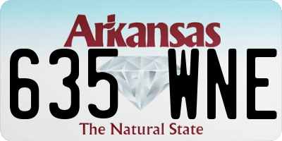 AR license plate 635WNE