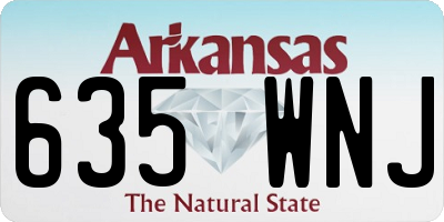 AR license plate 635WNJ