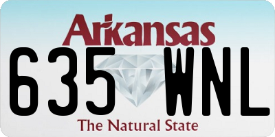 AR license plate 635WNL