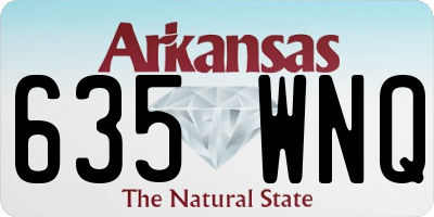 AR license plate 635WNQ